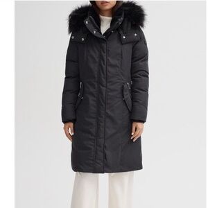 NOIZE Kristel Faux Fur Hooded Parka Jacket